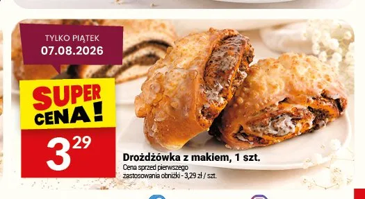 Drożdżówka z makiem Białecki promocja w Twój Market