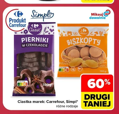 Biszkopty Carrefour Classic promocja w Carrefour Market