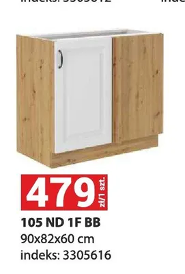 Szafka kuchenna stojąca narożna 105 ND 1F BB promocja w Merkury Market