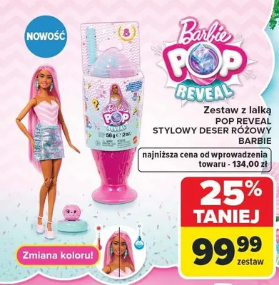 Lalka Barbie POP Reveal różne rodzaje promocja w Carrefour