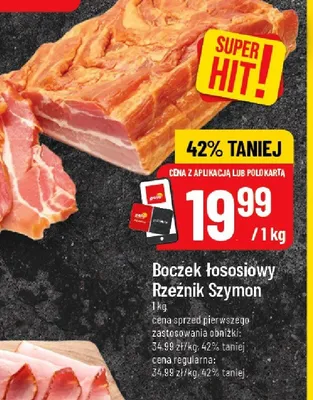 Boczek łososiowy Rzeźnik Szymon POLOmarket promocja w POLOmarket