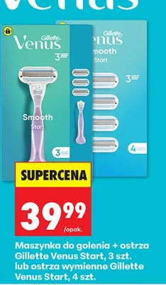 Maszynka do golenia + ostrza Smooth Start promocja w Biedronka