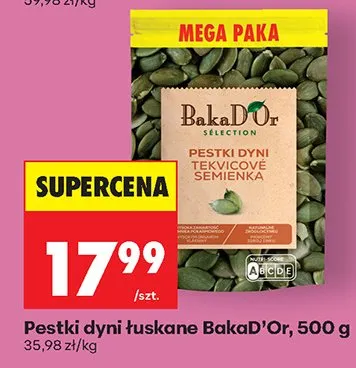 Pestki dyni łuskane promocja w Biedronka