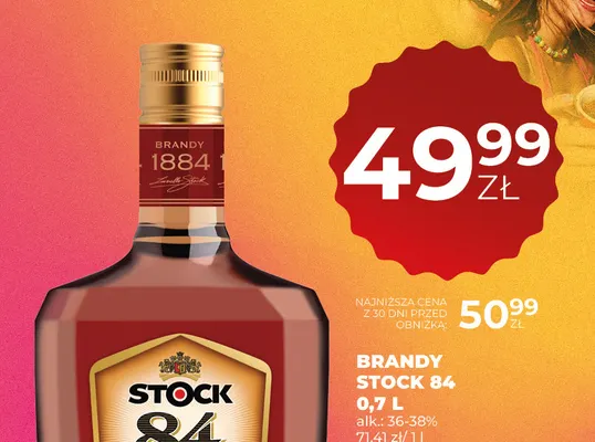 Brandy Stock 84 promocja w Duży Ben