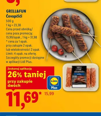 Ćevapčići Grill&Fun promocja w Lidl