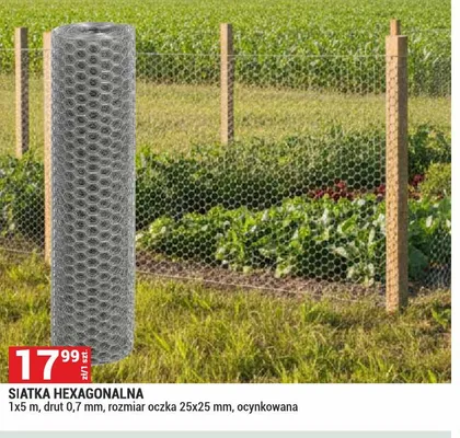 Siatka hexagonalna ocynkowana promocja w Merkury Market