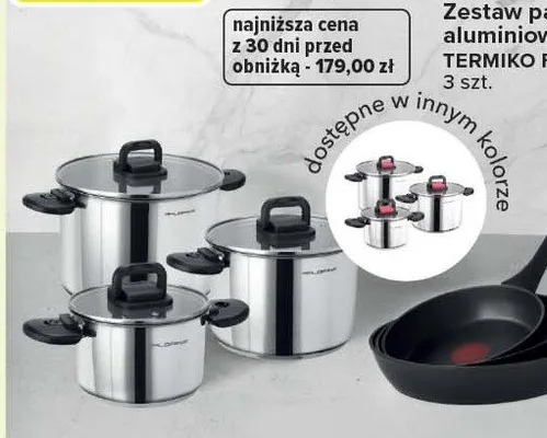Zestaw garnków nierdzewnych ze składanymi rączkami GRAVITO, STELLAR różne rodzaje promocja w Carrefour