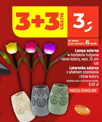 Lampa solarna w kształcie tulipana promocja w Dealz