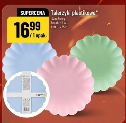 Talerzyki plastikowe promocja w POLOmarket