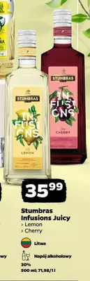 Napój alkoholowy Stumbras Infusions Juicy Lemon promocja w Netto