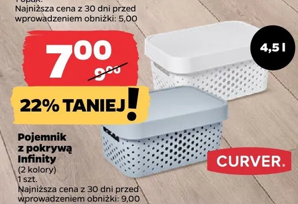 Pojemnik z pokrywą Infinity Curver promocja w Netto