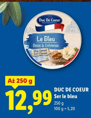 Ser le bleu promocja w Lidl