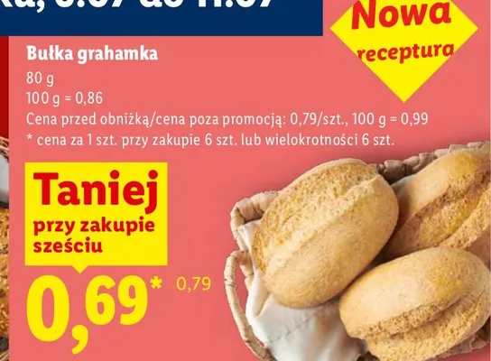 Bułka grahamka promocja w Lidl