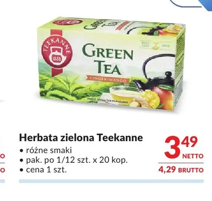 Herbata zielona Teekanne promocja w Makro