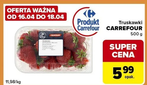 Truskawki promocja w Carrefour Express