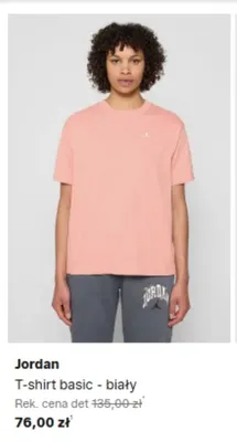 T-shirt basic biały Jordan promocja w Lounge by Zalando