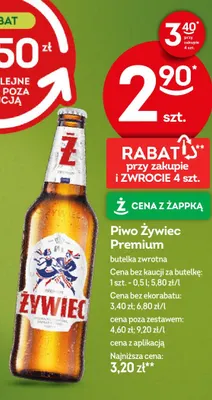 Piwo Żywiec Premium promocja w Żabka