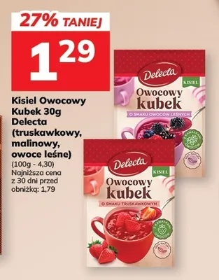 Kisiel Owocowy Kubek truskawkowy Delecta promocja w Hitpol