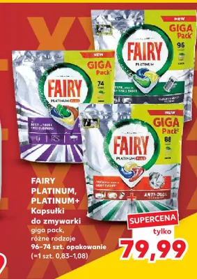 Kapsułki do zmywarki Fairy Platinum promocja w Kaufland