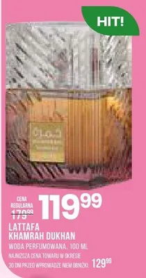 Woda perfumowana Khamrah Bukhah promocja w Drogerie Natura