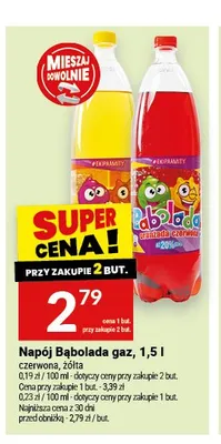 Napój Bąbolada gaz czerwona promocja w Twój Market