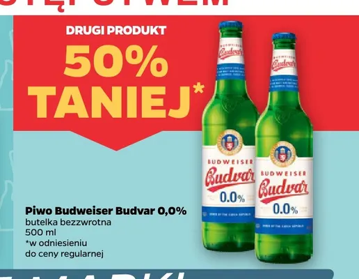 Piwo bezalkoholowe Budweiser Budvar promocja w Netto