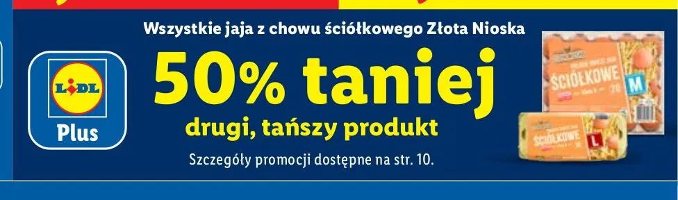 Jaja z chowu ściółkowego Złota Nioska Klasa M promocja w Lidl