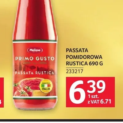 Passata pomidorowa rustica Primo Gusto promocja w Selgros