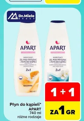Płyn do kąpieli Apart promocja w Carrefour Market