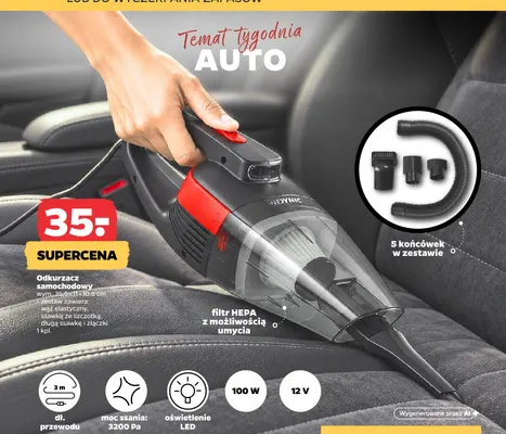 Odkurzacz samochodowy promocja w Netto