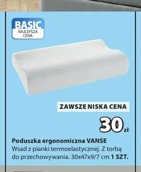 Poduszka ergonomiczna VANSE promocja w Jysk