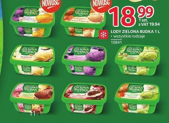 Lody bakaliowe Zielona Budka 1 l promocja w Selgros
