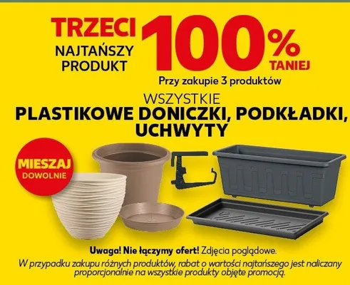 Plastikowe doniczki promocja w Kaufland
