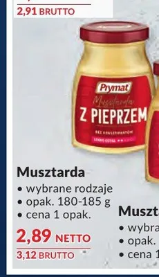 Musztarda z pieprzem Prymat promocja w Makro