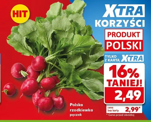 Rzodkiewka polska promocja w Kaufland