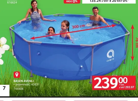 Basen Avenli 4383l promocja w Selgros