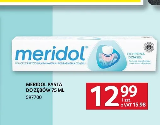 Pasta do zębów Meridol promocja w Selgros