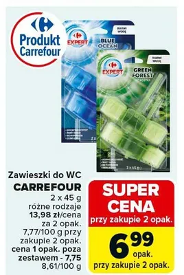 Zawieszki do WC Blue Ocean promocja w Carrefour