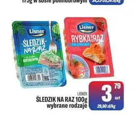 Śledzik na raz Lisner promocja w Tomi Markt