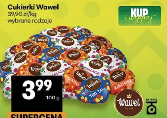 Cukierki wybrane rodzaje promocja w Delikatesy Centrum