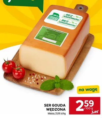 Ser Gouda wędzona Maluta promocja w Stokrotka