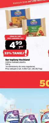 Ser topiony Hochland plastry promocja w Netto