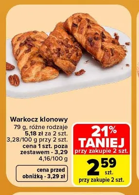 Warkocz klonowy promocja w Carrefour