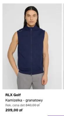 Kamizelka RLX Golf granatowa promocja w Lounge by Zalando