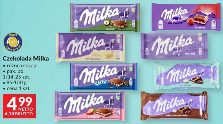 Czekolada promocja w Makro