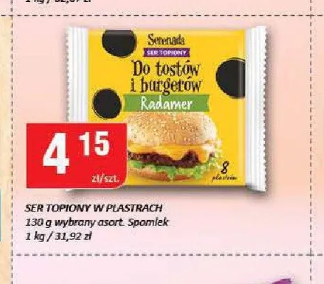 Ser topiony w plastrach Spomlek promocja w Chorten