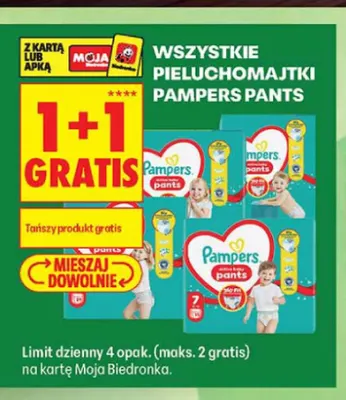 Pieluchomajtki Pampers Pants promocja w Biedronka
