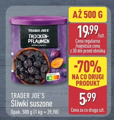 Śliwki suszone  promocja w Aldi