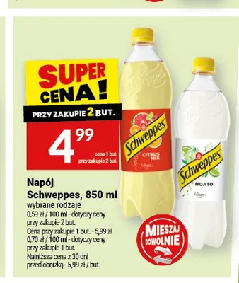 Napój gazowany Citrus Mix Schweppes promocja w Twój Market