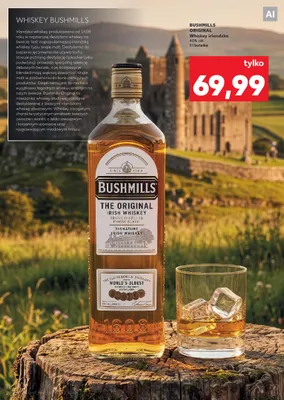 Whiskey irlandzka Bushmills Original promocja w Kaufland